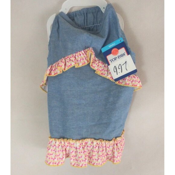 Top Paw Other - NWT Top Paw Blue Ruffle Dress Dog Size Small